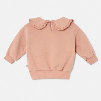 【my little cozmo】【40%OFF】Soft-touch ruffle baby sweatshirt Pink スウェット 12m,18m,24m（Sub Image-2） | Coucoubebe/ククベベ