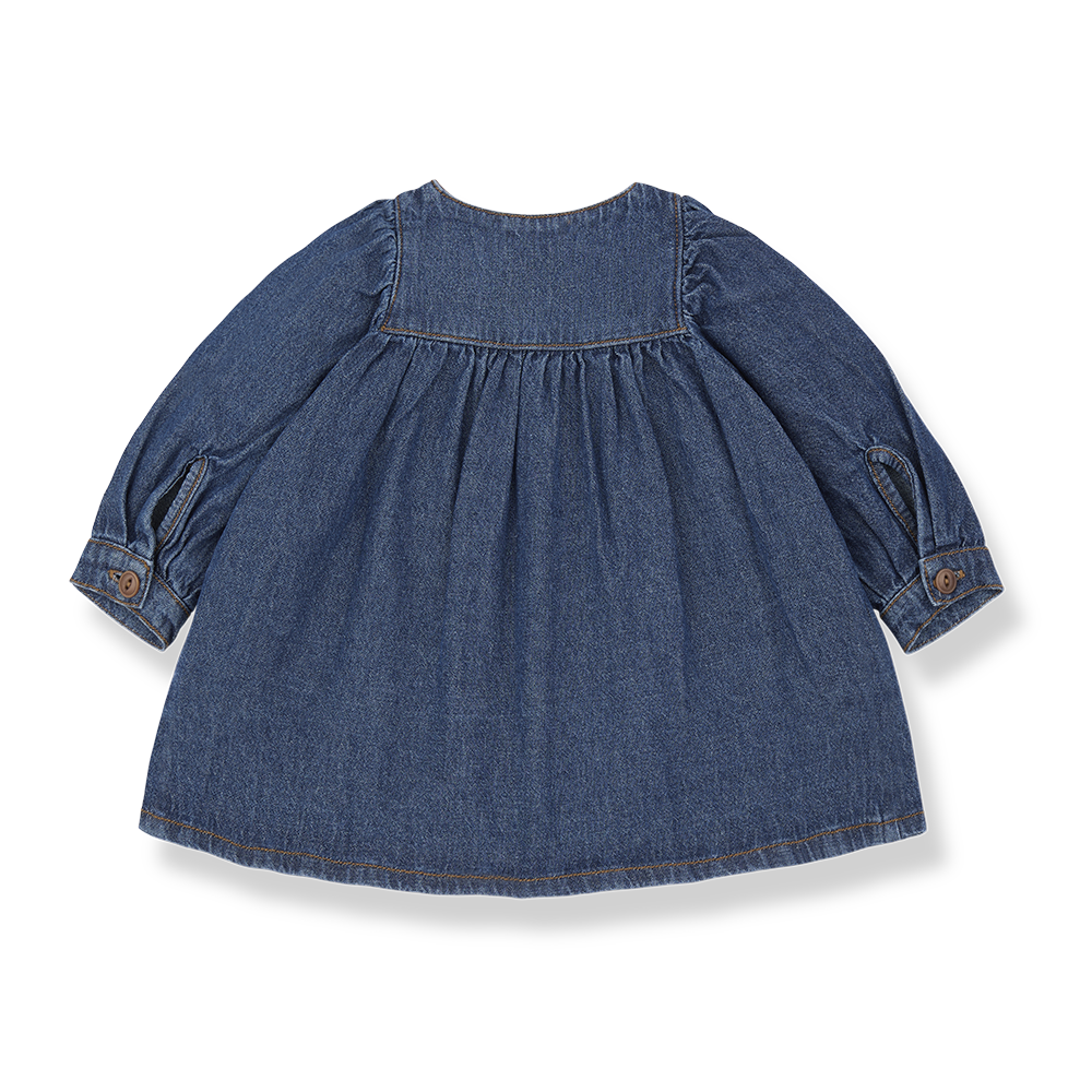 【1＋in the family】ADDAIA dress denim ワンピース 12m,18m,24m,36m  | Coucoubebe/ククベベ