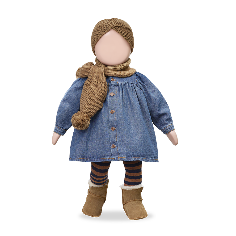 【1＋in the family】ADDAIA dress denim ワンピース 12m,18m,24m,36m  | Coucoubebe/ククベベ