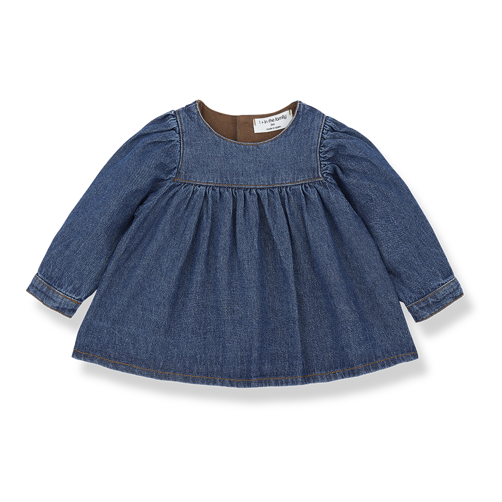 【1＋in the family】ALAIOR blouse denim ブラウス 12m,18m,24m,36m  | Coucoubebe/ククベベ