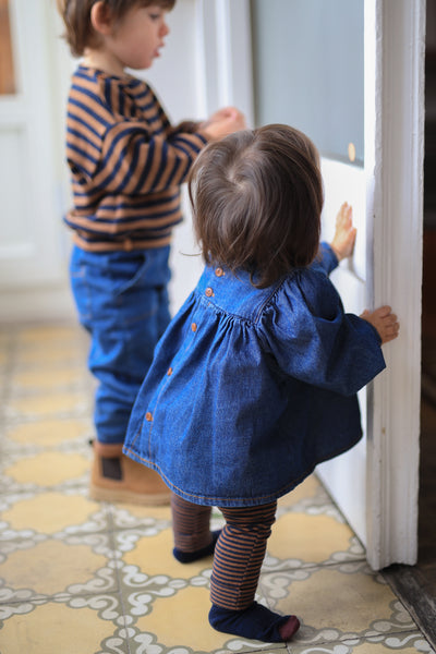 【1＋in the family】ALAIOR blouse denim ブラウス 12m,18m,24m,36m（Sub Image-4） | Coucoubebe/ククベベ
