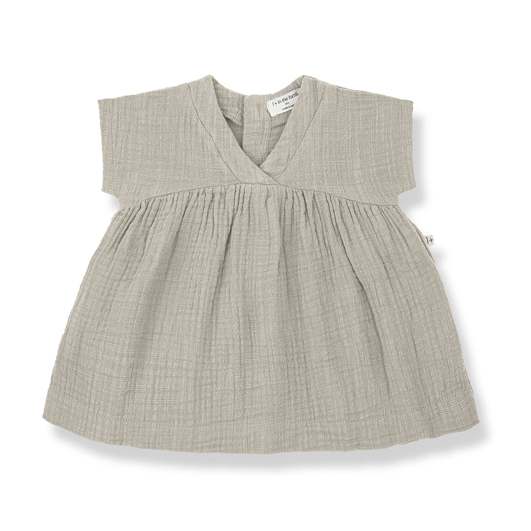 【1＋in the family】ALBERTA beige ワンピース 2m,18m,24m,36m  | Coucoubebe/ククベベ