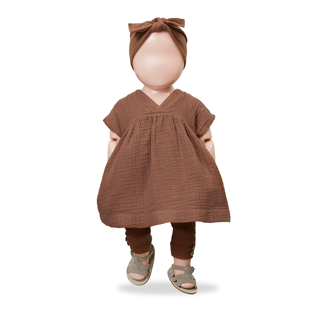 【1＋in the family】ALBERTA sienna ワンピース 2m,18m,24m,36m  | Coucoubebe/ククベベ