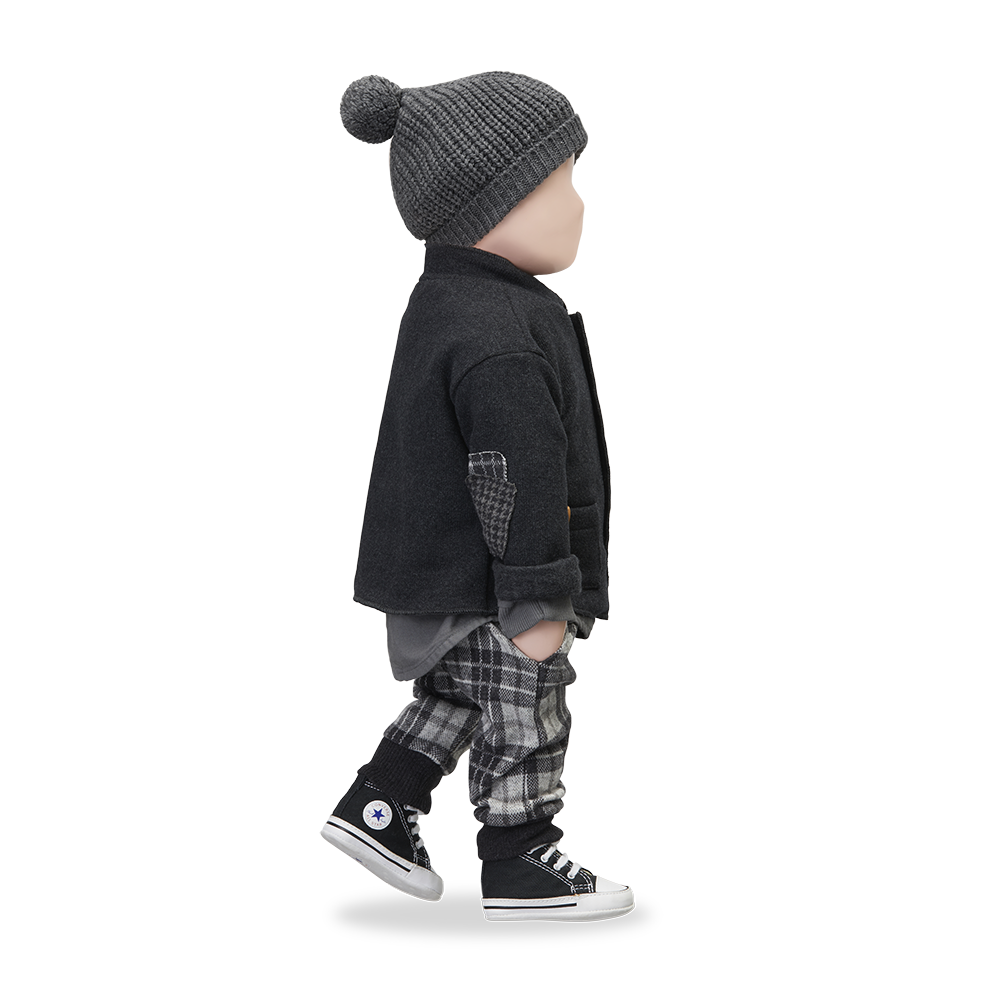 【1＋in the family】ALBERT anthracite パンツ 12m,18m,24m  | Coucoubebe/ククベベ