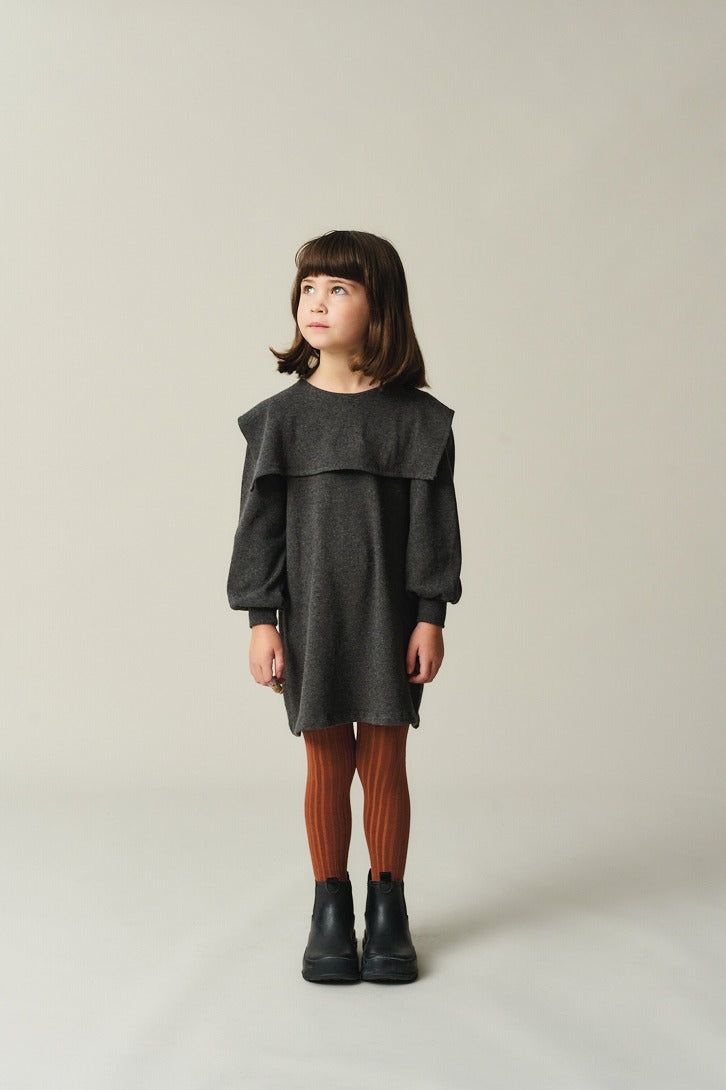【my little cozmo】【40%OFF】Soft knit dress Dark Grey ワンピース 2Y,3Y,4Y,6Y  | Coucoubebe/ククベベ
