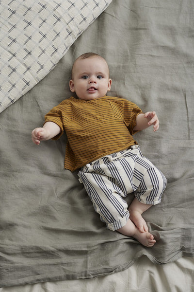 【my little cozmo】【30%OFF】Vintage stripes baby pants Ivory パンツ 12m,18m,24m（Sub Image-2） | Coucoubebe/ククベベ
