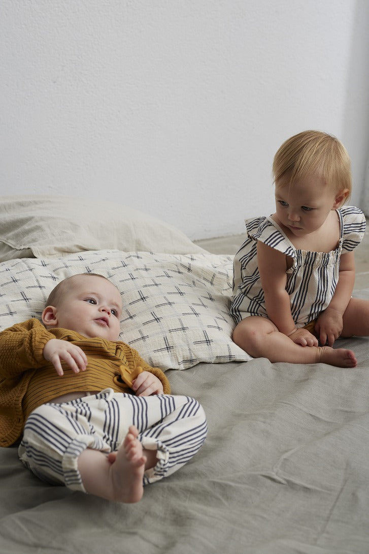 【my little cozmo】【30%OFF】Vintage stripes baby pants Ivory パンツ 12m,18m,24m  | Coucoubebe/ククベベ