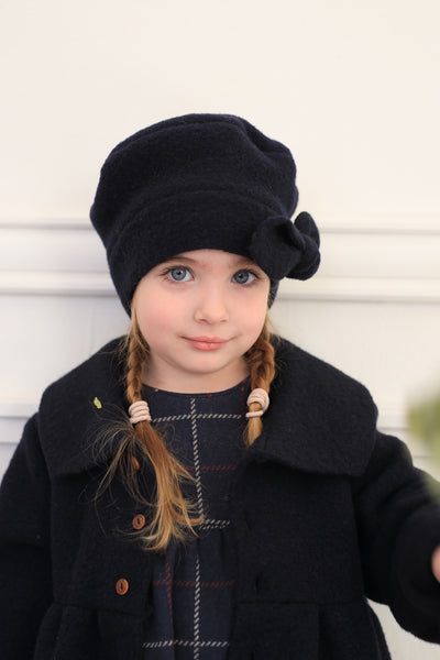 【1＋in the family】ANNE coat dark-blue コート 18m,24m,36m,48m（Sub Image-6） | Coucoubebe/ククベベ