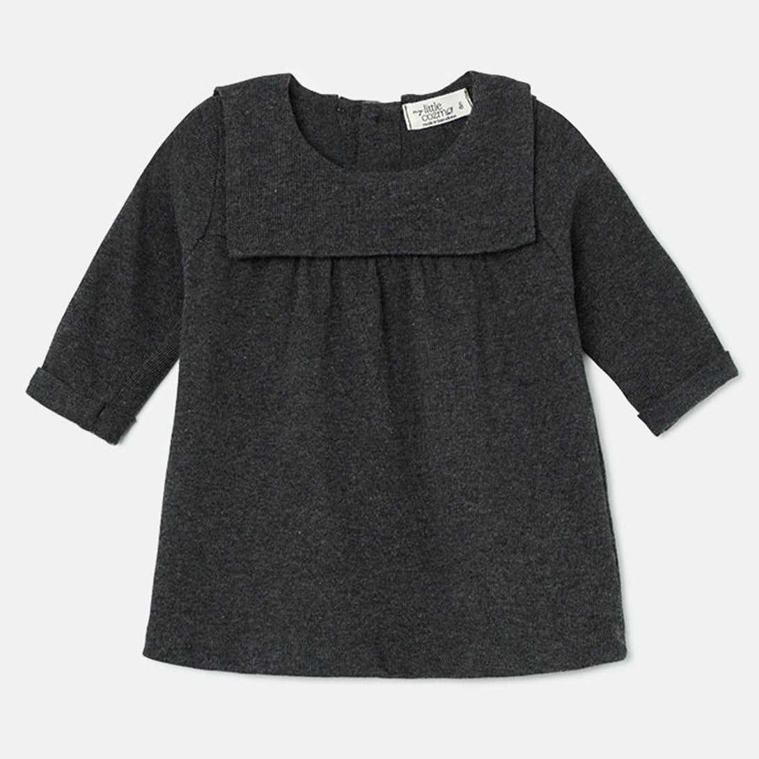 【my little cozmo】【40%OFF】Soft knit baby dress Dark Grey ワンピース 12m,18m,24m  | Coucoubebe/ククベベ