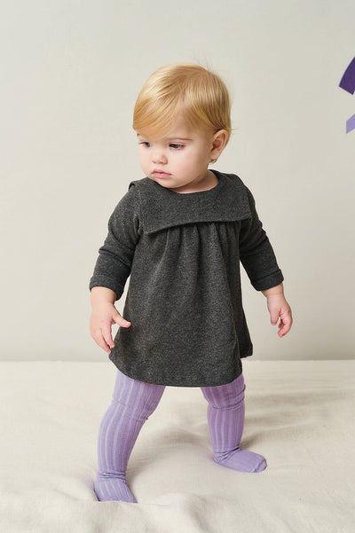【my little cozmo】【40%OFF】Soft knit baby dress Stone ワンピース 12m,18m,24m（Sub Image-2） | Coucoubebe/ククベベ