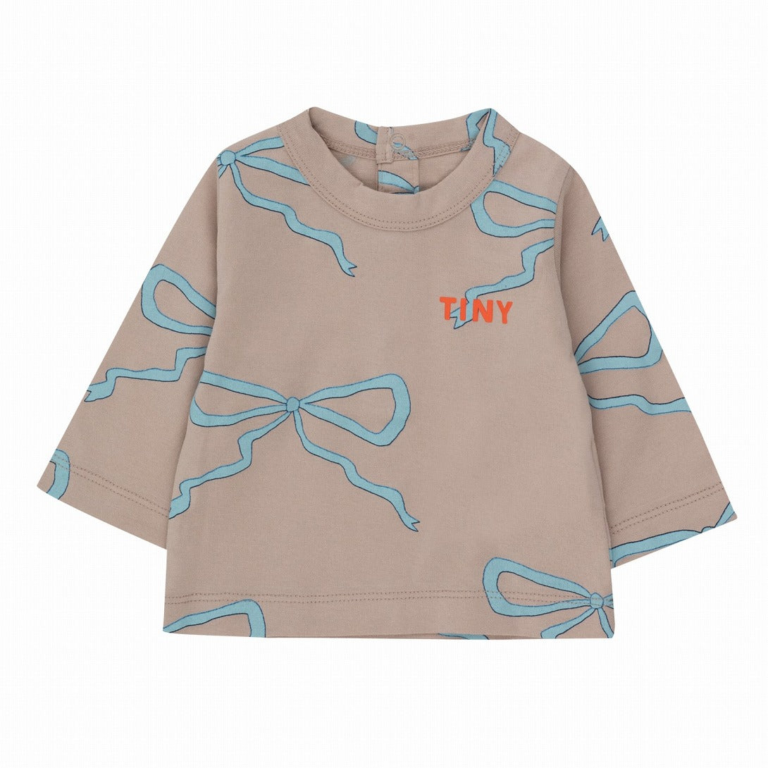 【tinycottons】BOWS BABY TEE taupe Tシャツ 12m,18m,24m  | Coucoubebe/ククベベ