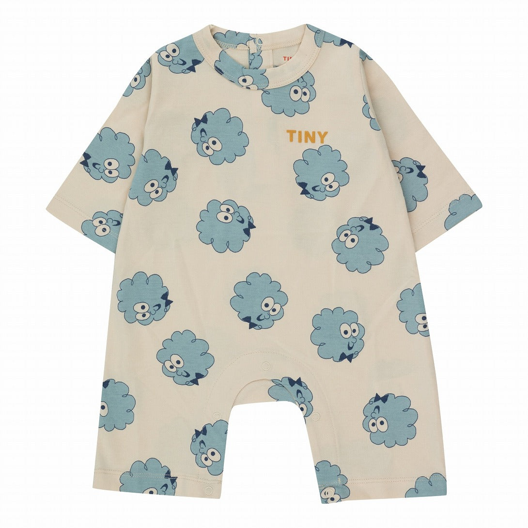 【tinycottons】GUEST ONE-PIECE vanilla ロンパース 6m,9m,12m  | Coucoubebe/ククベベ