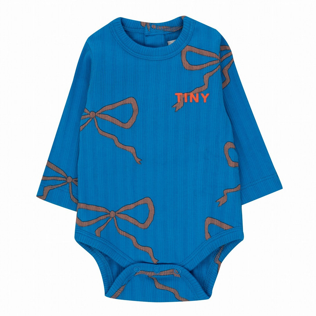 【tinycottons】BOWS BODY blue ロンパース 6m,9m,12m  | Coucoubebe/ククベベ