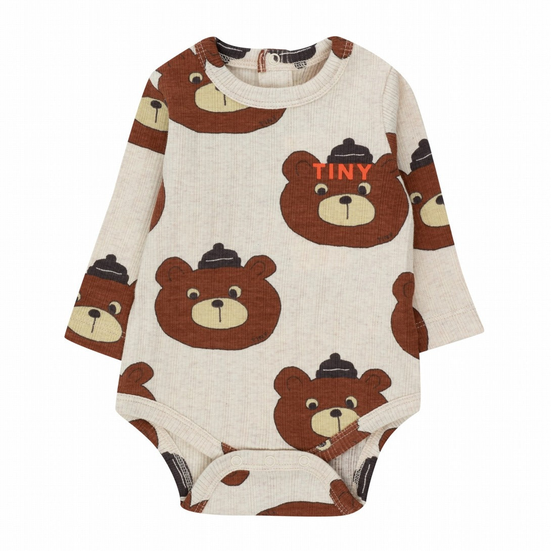 【tinycottons】BEARS BODY light cream heather ロンパース 6m,9m,12m  | Coucoubebe/ククベベ