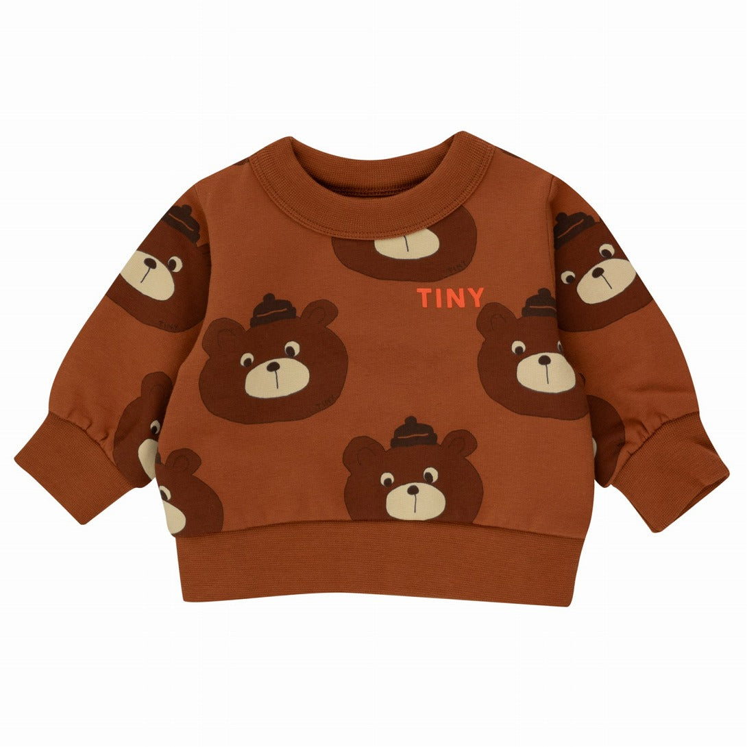 【tinycottons】BEARS BABY SWEATSHIRT brown スウェット 12m,18m,24m  | Coucoubebe/ククベベ