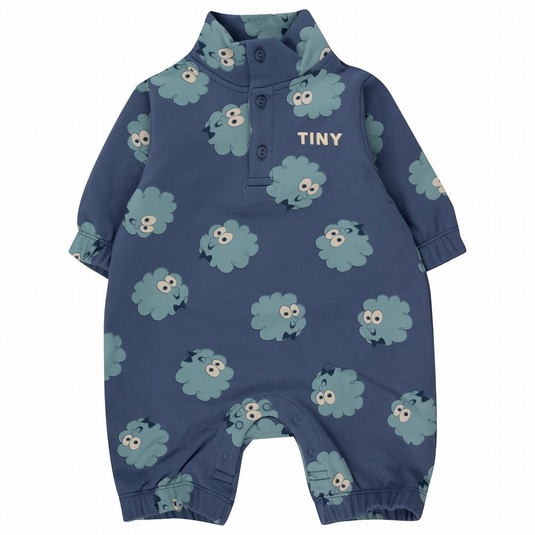 【tinycottons】GUEST ONE-PIECE light navy ロンパース 9m,12m  | Coucoubebe/ククベベ