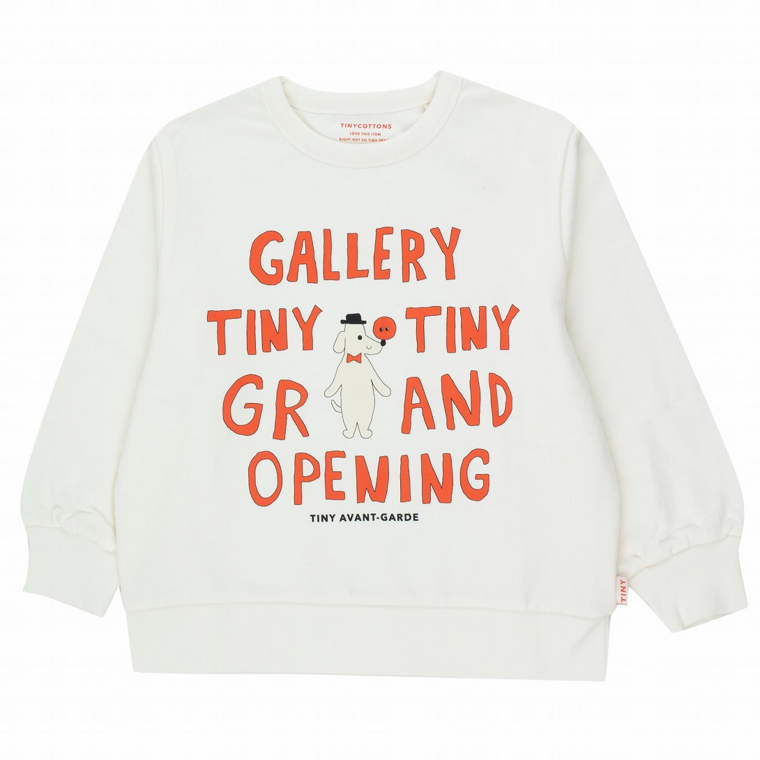 【tinycottons】GRAND OPENING SWEATSHIRT off-white スウェット 2y,3y,4y  | Coucoubebe/ククベベ