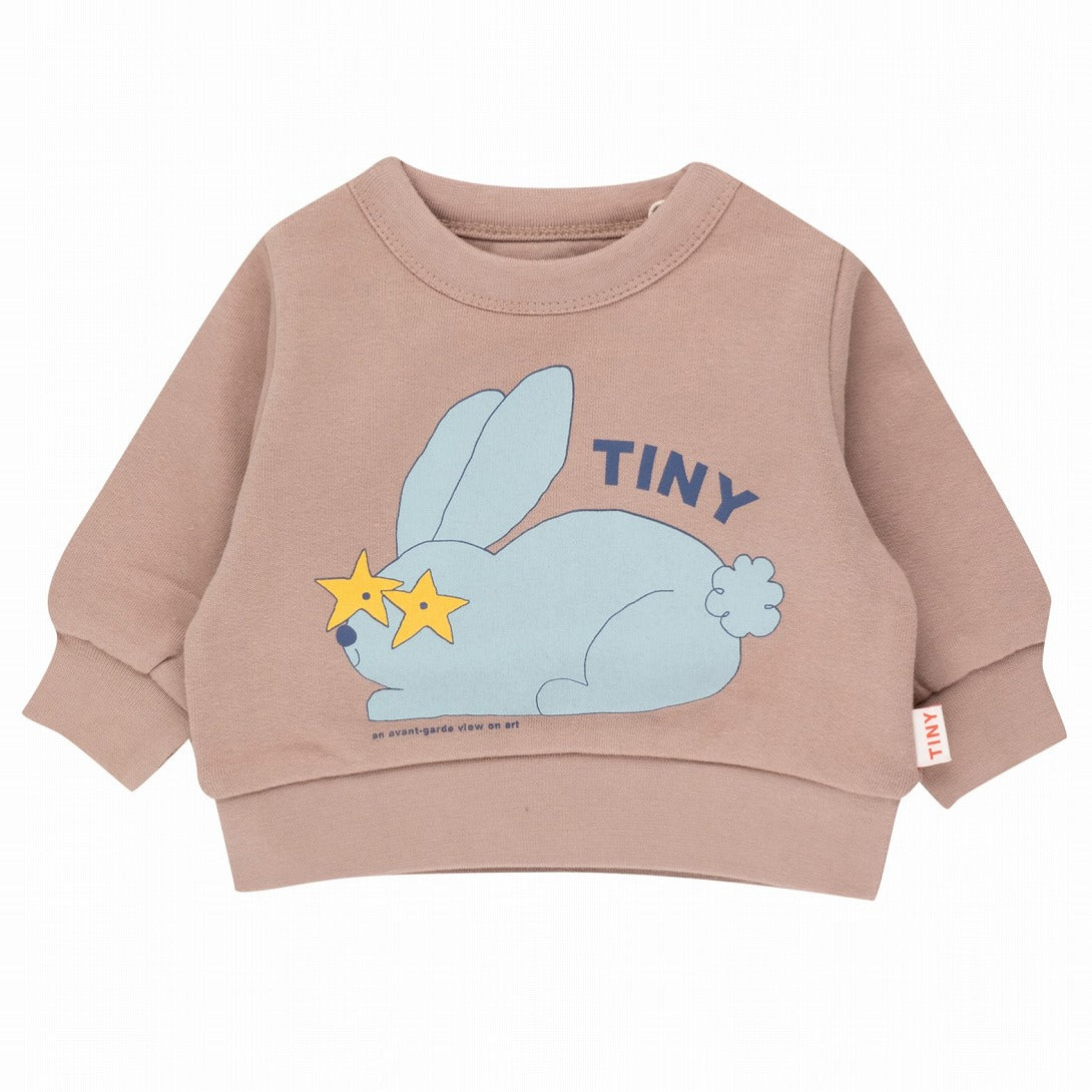 【tinycottons】RABBIT BABY SWEATSHIRT taupe スウェット 12m,18m,24m  | Coucoubebe/ククベベ