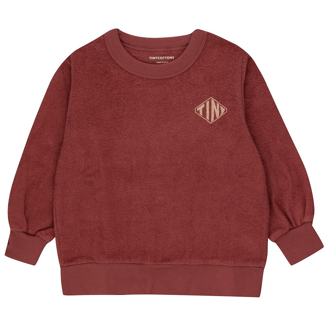 【tinycottons】DIAMOND TINY SWEATSHIRT burgundy スウェット 2y,4y,6y  | Coucoubebe/ククベベ