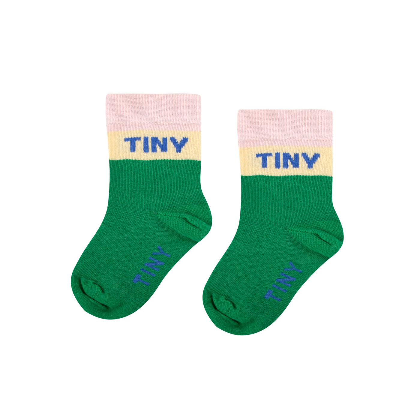 【tinycottons】COLOR BLOCK MEDIUM SOCKS emerald 靴下 12-24m,2-4y,5-8y  | Coucoubebe/ククベベ