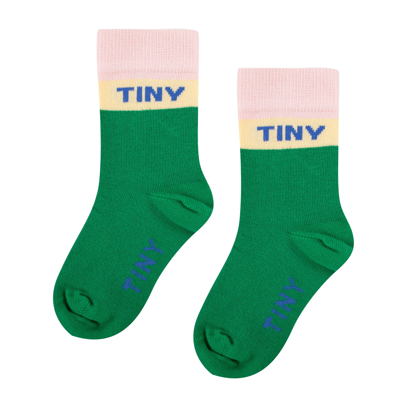 【tinycottons】COLOR BLOCK MEDIUM SOCKS emerald 靴下 12-24m,2-4y,5-8y  | Coucoubebe/ククベベ