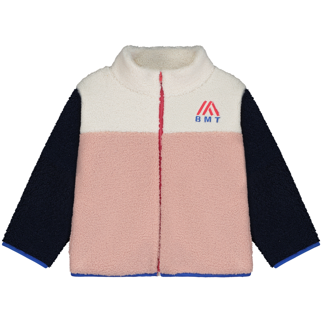 【bonmot organic】Snow coat color block Dusty pink コート 2-3Y,4-5Y,6-7Y  | Coucoubebe/ククベベ