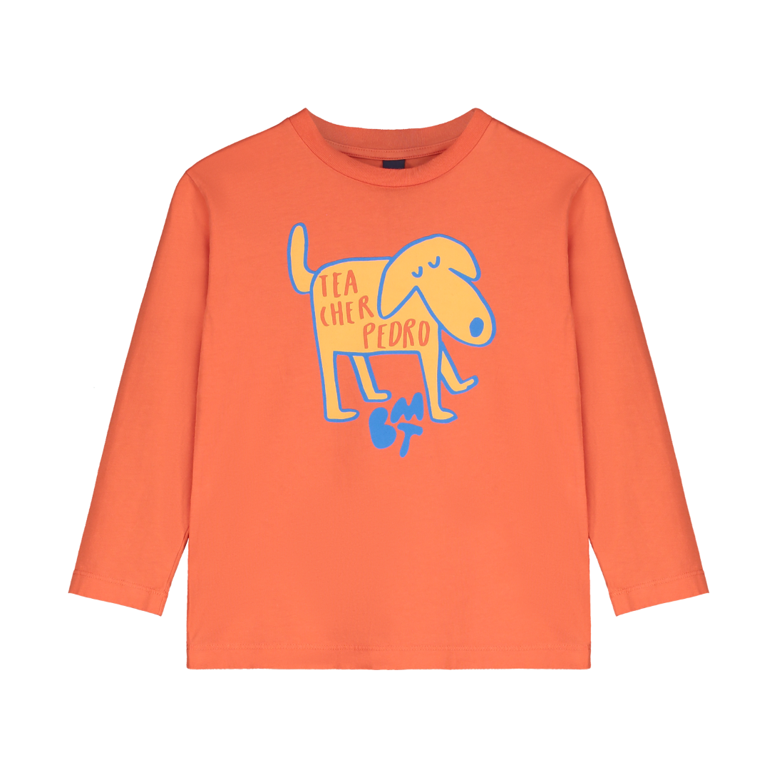 【bonmot organic】T-shirt Pedro dog orangine Tシャツ 2-3Y  | Coucoubebe/ククベベ