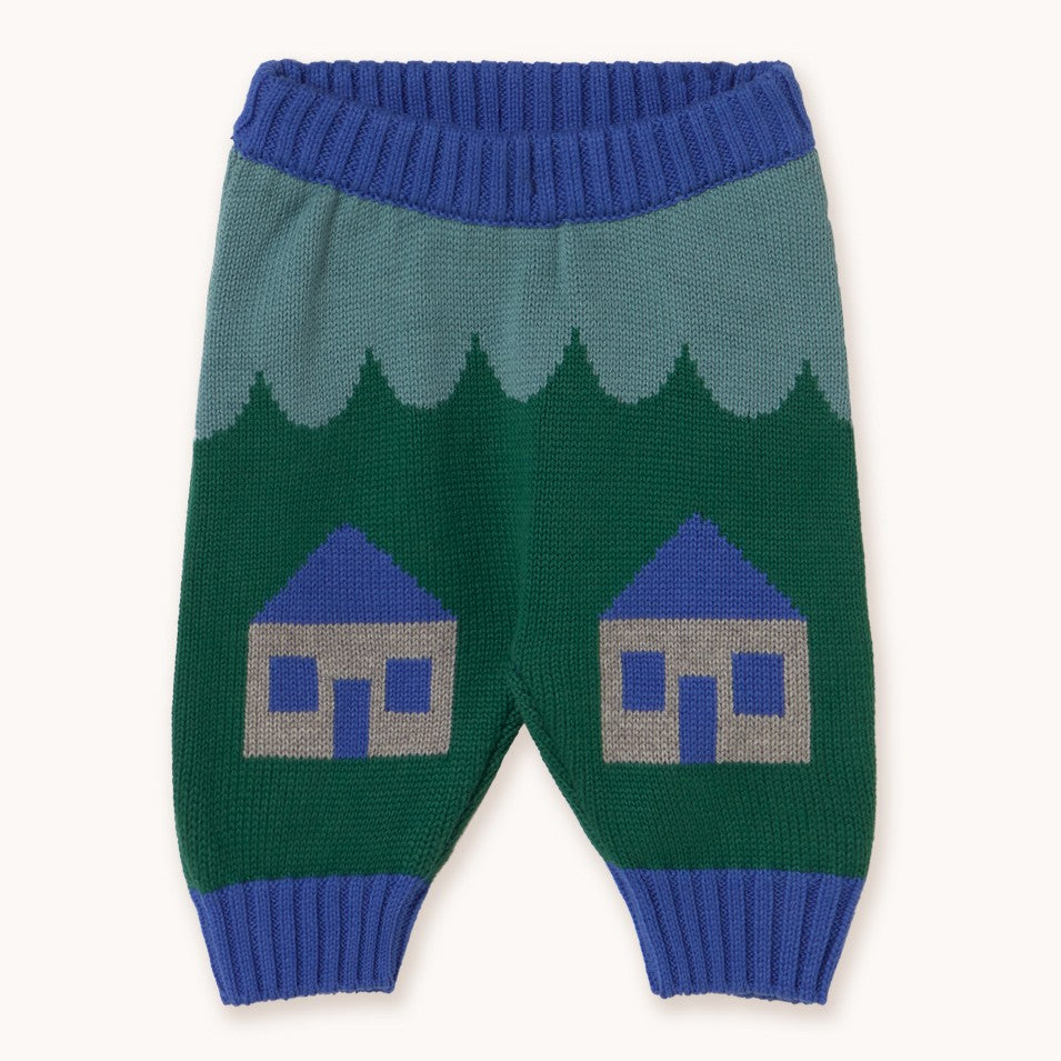 【tinycottons】HOUSES BABY PANT teal パンツ 12m,18m,24m  | Coucoubebe/ククベベ