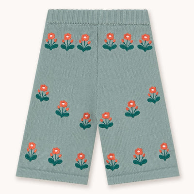 【tinycottons】FLOWERS BABY KNITTED PANT sage パンツ 12m,18m,24m（Sub Image-2） | Coucoubebe/ククベベ