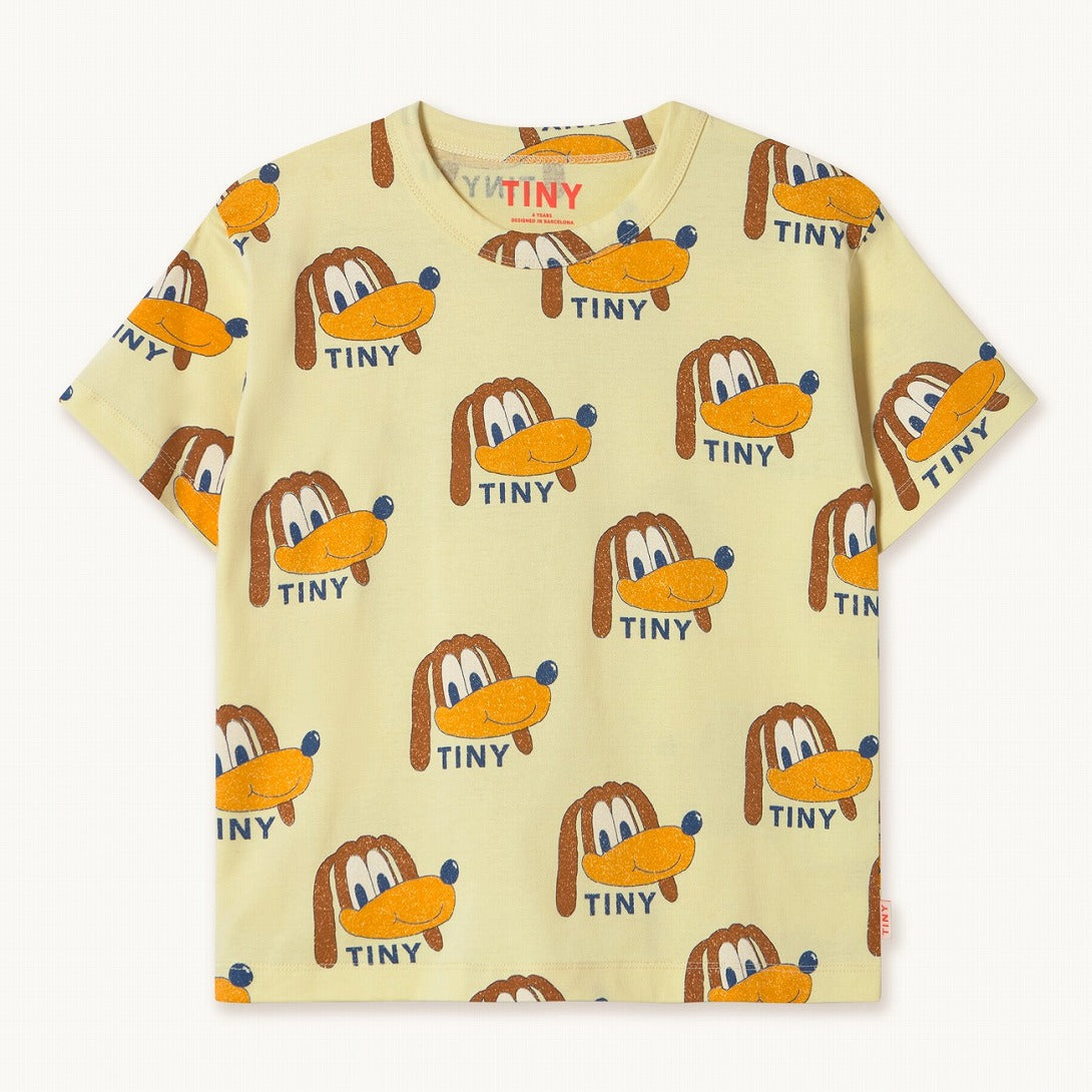 【tinycottons】DOGS TEE dusty yellow Tシャツ 2y,3y,4y  | Coucoubebe/ククベベ