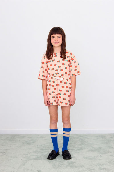 【tinycottons】CAMELIAS TEE wild rose Tシャツ 2y,3y,4y（Sub Image-3） | Coucoubebe/ククベベ