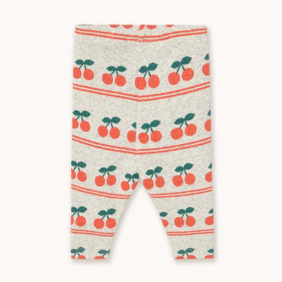 【tinycottons】CHERRY PATTERN RIB BABY PANT light cream heather パンツ 12m,18m,24m（Sub Image-2） | Coucoubebe/ククベベ