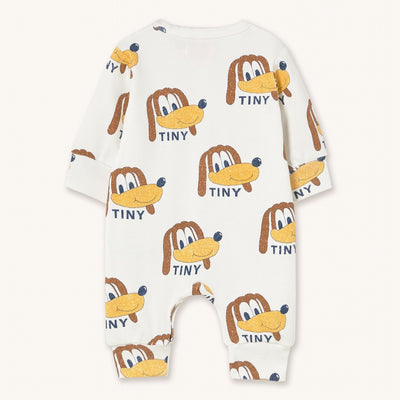 【tinycottons】DOGS RIB ONE-PIECE off-white ロンパース 6m,9m,12m,18m（Sub Image-2） | Coucoubebe/ククベベ