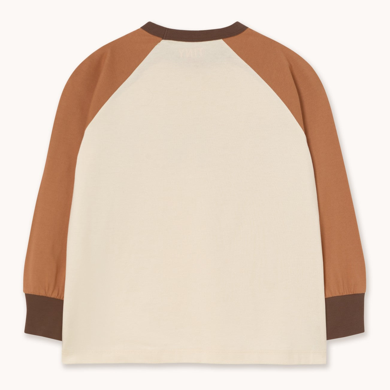 【tinycottons】TINY COLOR BLOCK RAGLAN SLEEVE TEE light cream Tシャツ 2y,3y,4y  | Coucoubebe/ククベベ