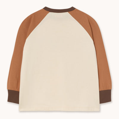 【tinycottons】TINY COLOR BLOCK RAGLAN SLEEVE TEE light cream Tシャツ 2y,3y,4y（Sub Image-2） | Coucoubebe/ククベベ