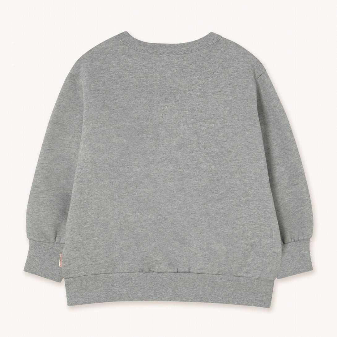 【tinycottons】FLOWER GRAPHIC SWEATSHIRT medium grey heather スウェット 2y,3y,4y  | Coucoubebe/ククベベ