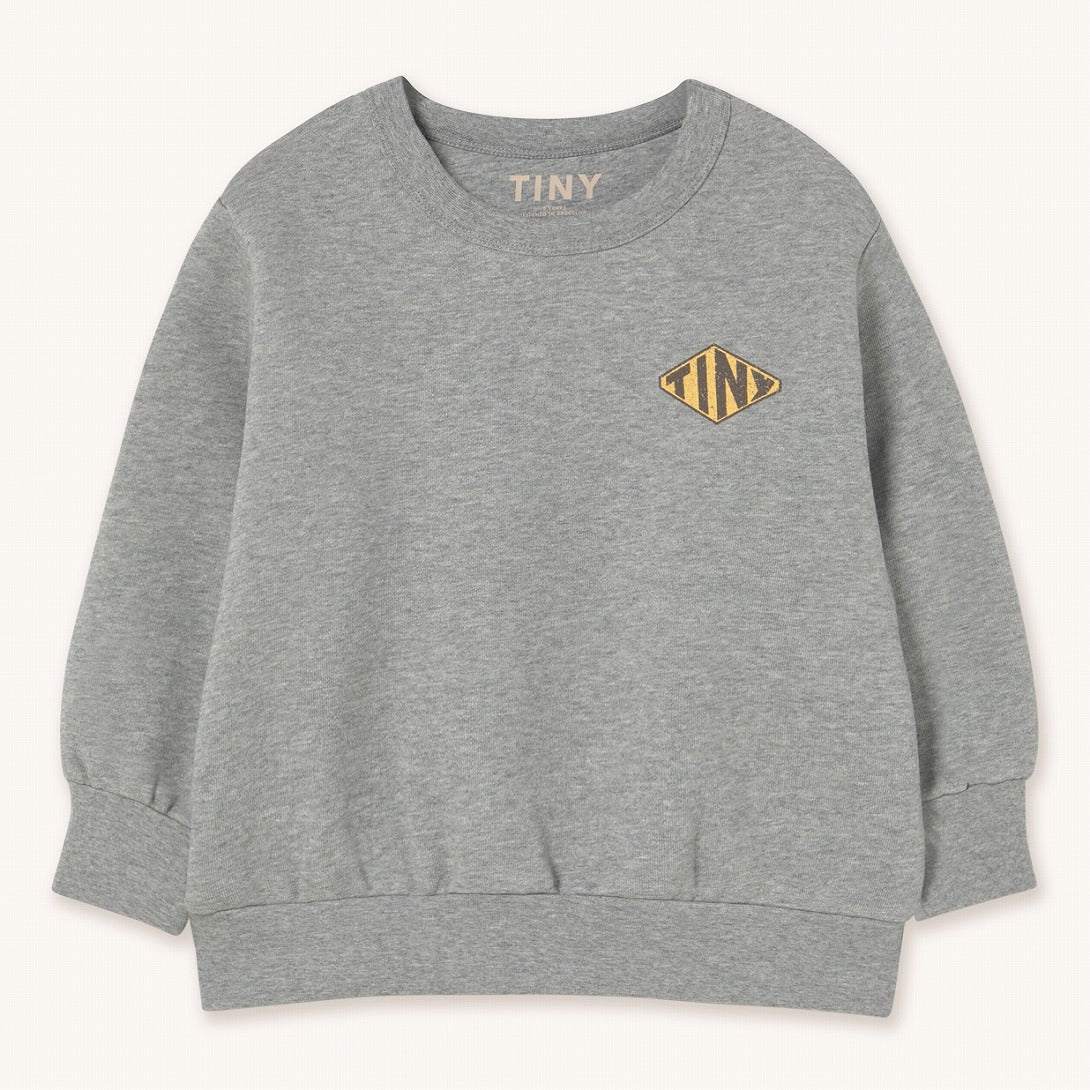【tinycottons】DIAMOND TINY GRAPHIC SWEATSHIRT medium grey heather スウェット 2y,3y,4y,6y,10y  | Coucoubebe/ククベベ