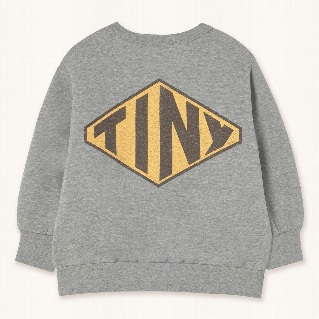 【tinycottons】DIAMOND TINY GRAPHIC SWEATSHIRT medium grey heather スウェット 2y,3y,4y,6y,10y  | Coucoubebe/ククベベ