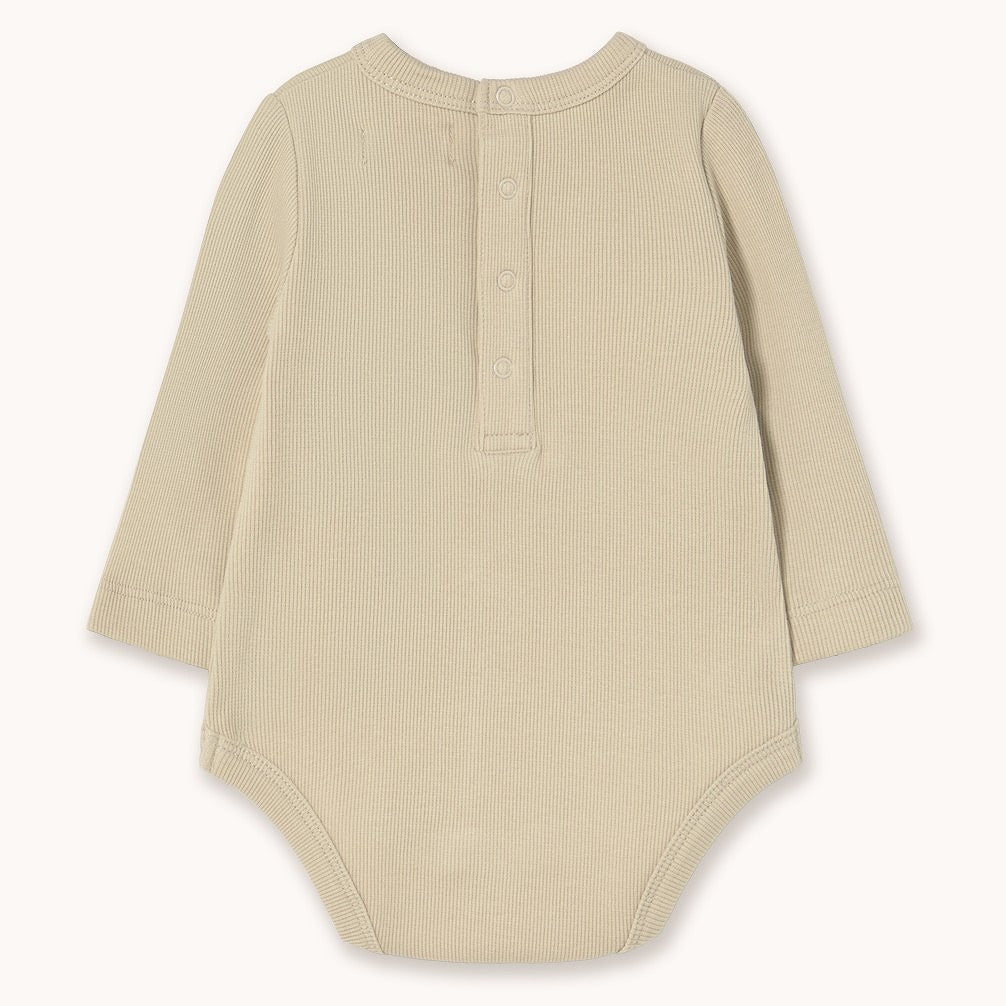 【tinycottons】CHERRY GRAPHIC RIB BODY dark vanilla ロンパース 6m,9m,12m  | Coucoubebe/ククベベ