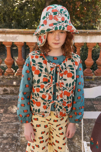 【tinycottons】TINY APPLES VEST dark vanilla ベスト 2y,3y,4y（Sub Image-6） | Coucoubebe/ククベベ