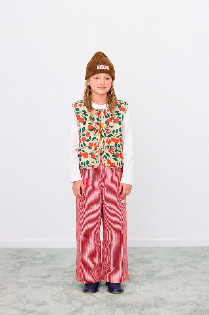 【tinycottons】TINY APPLES VEST dark vanilla ベスト 2y,3y,4y  | Coucoubebe/ククベベ