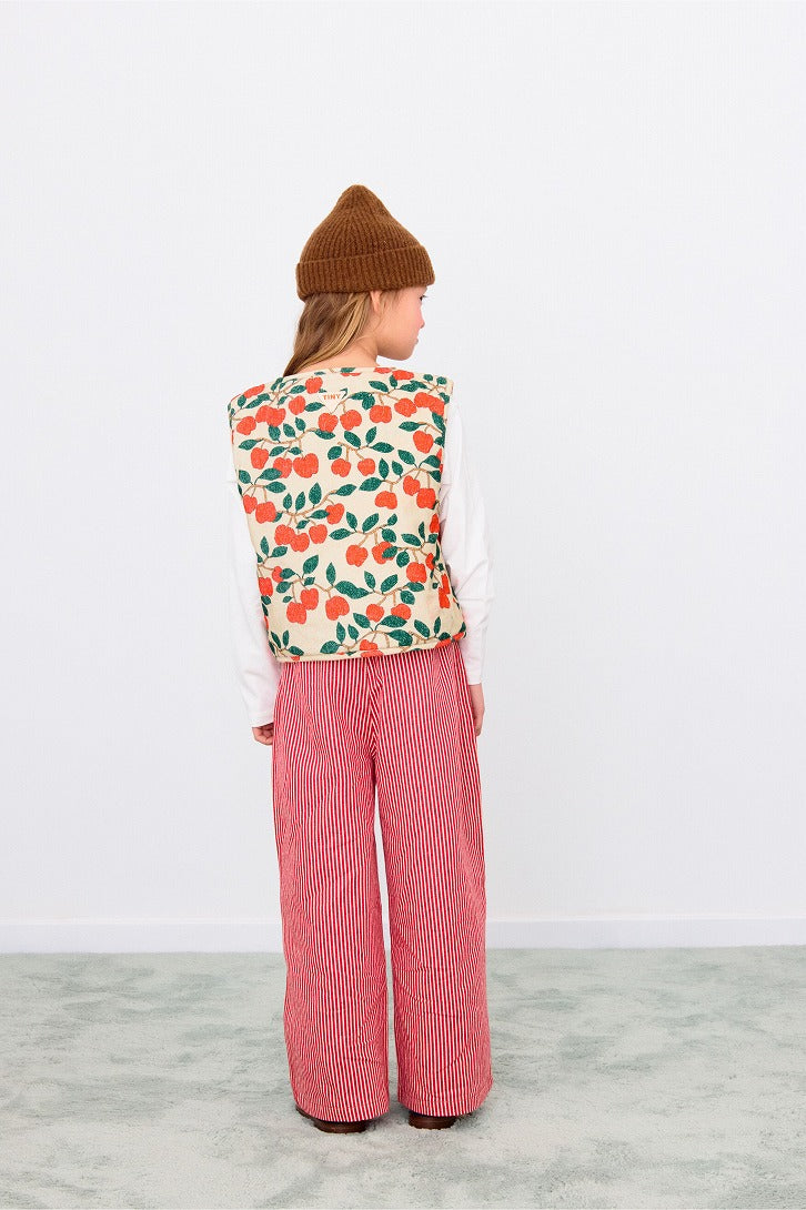 【tinycottons】TINY APPLES VEST dark vanilla ベスト 2y,3y,4y  | Coucoubebe/ククベベ