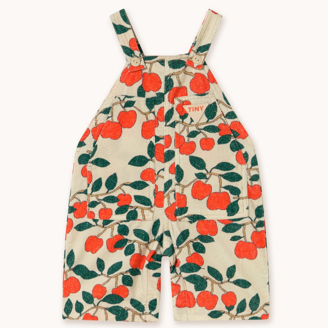 【tinycottons】TINY APPLES BABY DUNGAREE dark vanilla ダンガリー 12m,18m,24m  | Coucoubebe/ククベベ