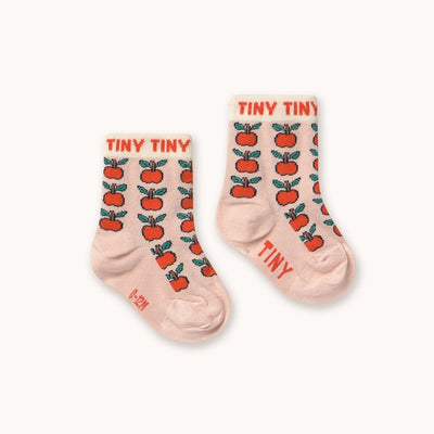 【tinycottons】APPLES MEDIUM SOCKS wild rose 靴下 12-24m,2-4y,5-8y（Sub Image-2） | Coucoubebe/ククベベ
