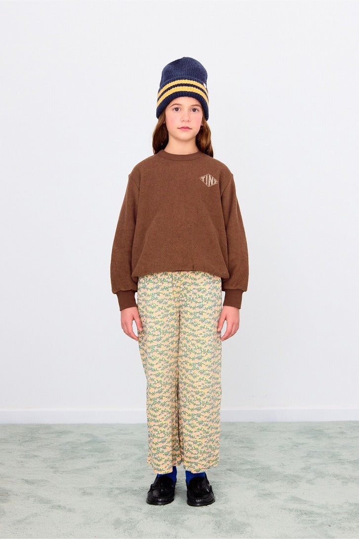 【tinycottons】DIAMOND GRAPHIC TOWEL SWEATSHIRT dark brown スウェット 6y,10y  | Coucoubebe/ククベベ