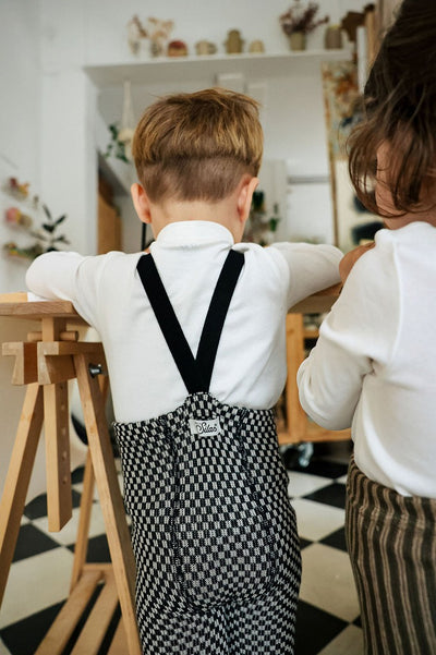 【SILLY Silas】【一部予約販売】Footless Collection Black×White Checked レギンス 6-12m,1-2y,2-3y,3-4y（Sub Image-11） | Coucoubebe/ククベベ