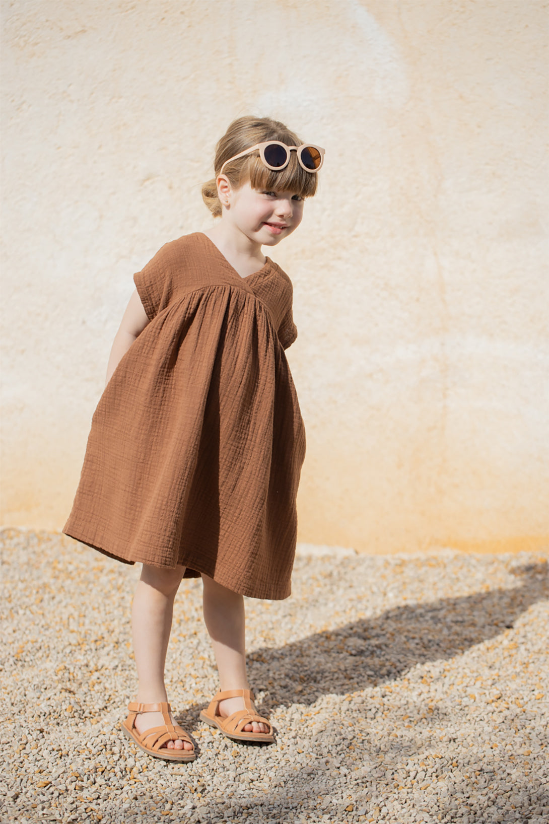 【1＋in the family】【30%OFF】ALBERTA sienna ワンピース 2m,18m,24m,36m  | Coucoubebe/ククベベ