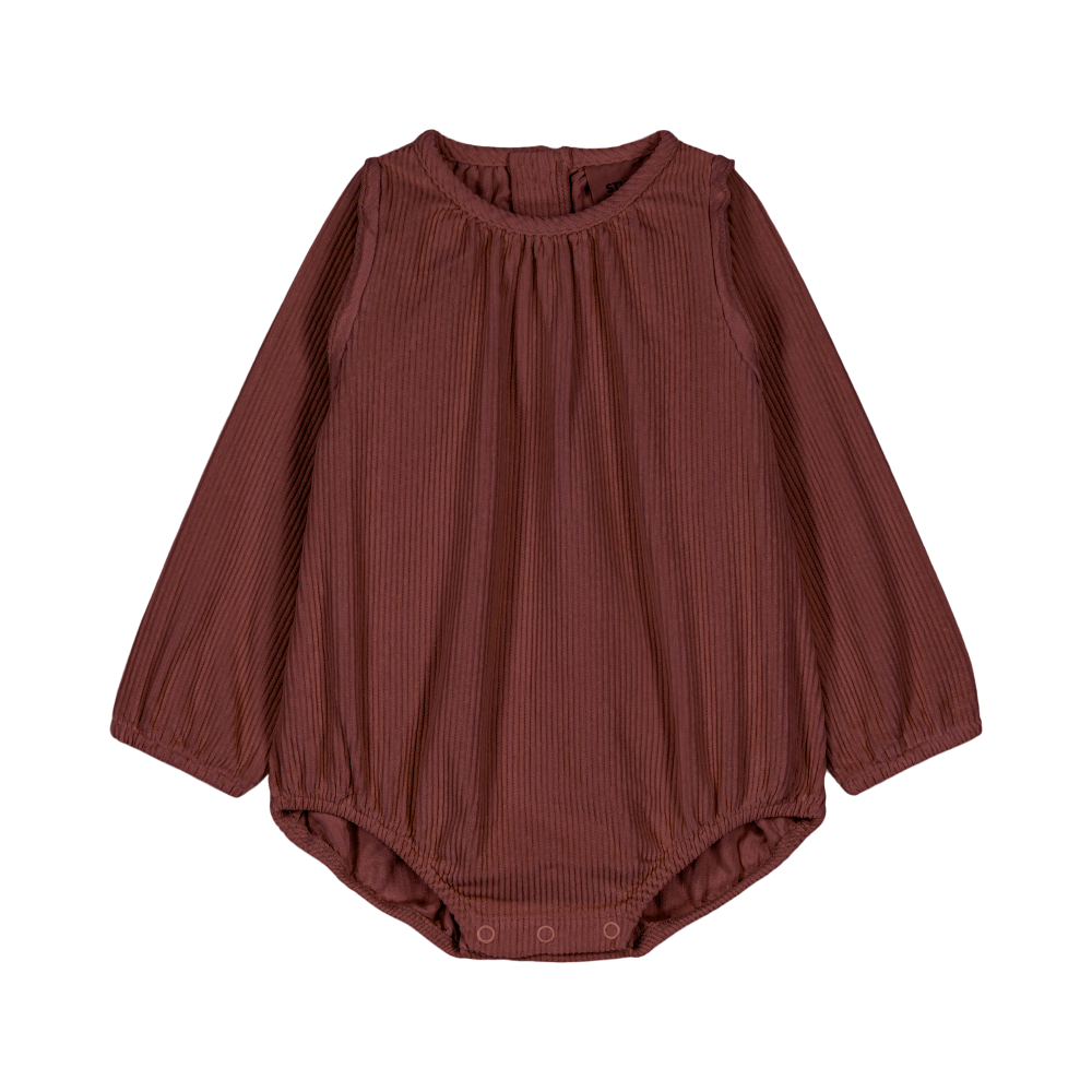 【STUDIO BOHEME】ESMÉE ROMPER PLUM ロンパース 6m,12m,18m  | Coucoubebe/ククベベ