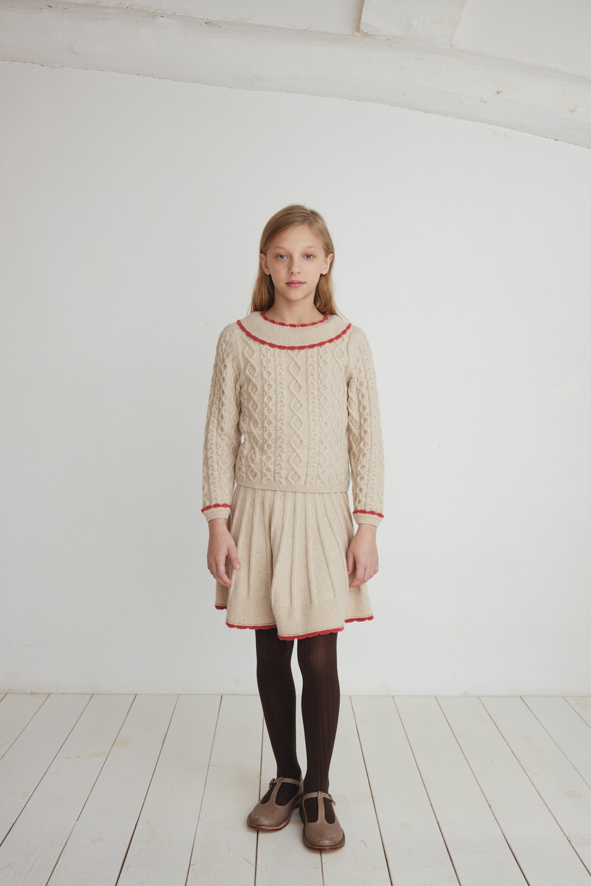 【Bebe Organic】Sienna Sweater Natural Knit セーター 2Y,4Y  | Coucoubebe/ククベベ