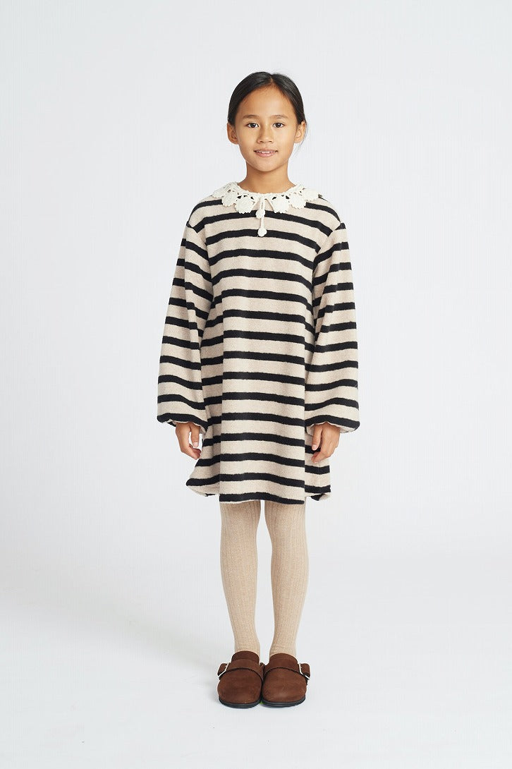 【Bebe Organic】【40%OFF】Cleo Dress Parisian Stripes ワンピース 2Y,3Y,4Y,6Y  | Coucoubebe/ククベベ